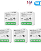 16A Tuya WiFi Smart Switch 2-way Control with Energy Monitor Switch Mini Smart Breaker Smart Life Control  Alexa Via Google Home