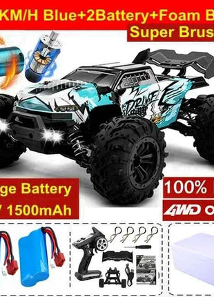 4WD Remote Control Car Off Road 4x4 RC High Speed Buggy Truck Super Brushless 50 or 80KM/H Fast Drift Racing Toy Kids Adults