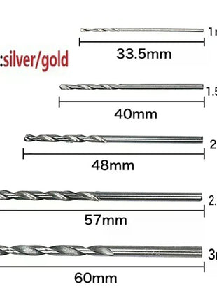 Set di punte da trapano in acciaio HSS rivestite in titanio da 100/50 pezzi