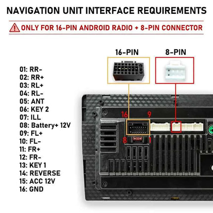 Cablaggio ISO decodificatore CAN Bus, ritenzione SWC RCA P&P 16 pin Android per auto, per Fiat 500 2007-2015 Panda 169 Uno Palio Ypsilon