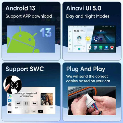 Ainavi Car Radio For Renault Clio 3 2005-2014 Wireless CarPlay Android Auto 4G Multimedia Player GPS 2 din Autoradio BT