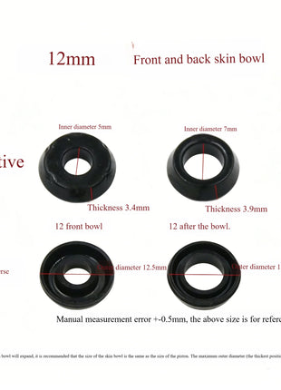 Kit Guarnizioni Pistone Freno a Disco per Moto/Elettriche 10mm-22.2mm, Guarnizione Olio Anteriore e Posteriore - 1 Set