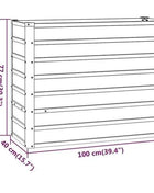 Garden flower box, 320x80x77 cm steel frame, villa courtyard combined planting trough, outdoor anti-corrosion planting box
