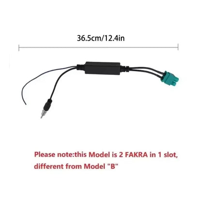 Antenna radio speciale per auto AM/FM Amplificatore di segnale radio audio Doppio adattatore antenna per antenna radio Fakra RF per Volkswagen