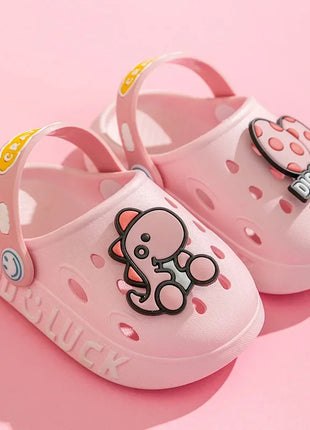 Bambino Kawaii Blu Cartone Animato Zoccoli Scarpe Estate Bambini Adorabile Dinosauro All'aperto Ragazzi Carini Sandalo Leggero Traspirante Scarpe Da Giardino Casual
