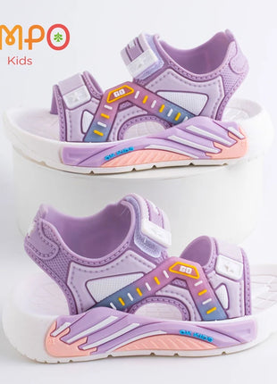 Un paio di sandali estivi per bambini, scarpe da spiaggia casual con fondo morbido unisex per studenti della scuola primaria