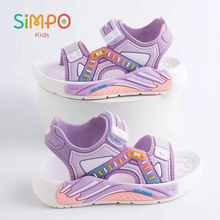 Un paio di sandali estivi per bambini, scarpe da spiaggia casual con fondo morbido unisex per studenti della scuola primaria
