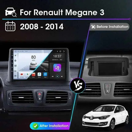 Srnubi Car Radio For Renault Megane 3 Fluence Samsung SM3 2008-2014 Multimedia Player Carplay Android Auto Autoradio Navigatore