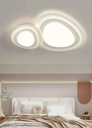 Lampada da soffitto a LED creativa con ciottolo Decorazione di lusso per soggiorno Camera da letto Lampada a sospensione a soffitto Lampadario per sala da pranzo per interni