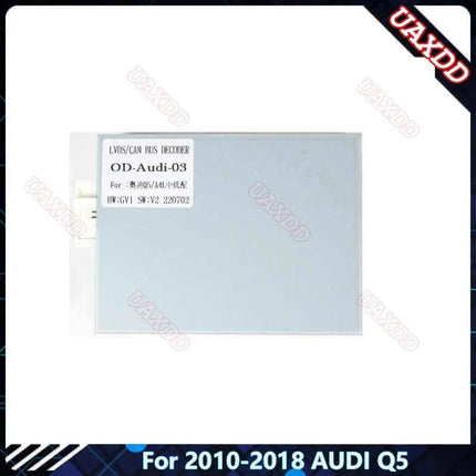 Telaio della Fascia dell'autoradio per AUDI Q5 2010-2018 pannello Stereo da 10.1 pollici cablaggio adattatore per cavo di alimentazione Decoder Canbus
