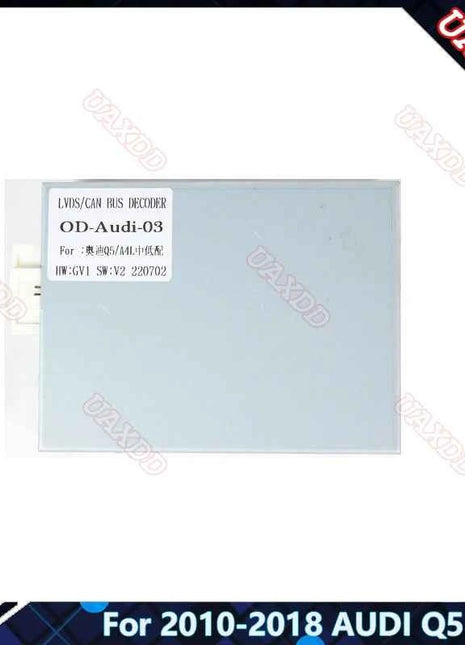 Telaio della Fascia dell'autoradio per AUDI Q5 2010-2018 pannello Stereo da 10.1 pollici cablaggio adattatore per cavo di alimentazione Decoder Canbus