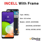 A51 Super AMOLED For Samsung A51 Screen LCD Display Digitizer Assembly Parts SM A515F A515U A515W A515X With Frame Touch Screen