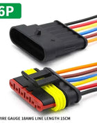 5/20/100sets HID Waterproof Connectors 1/2/3/4/5/6 Pin Car Electrical Wire Connector Plug Truck Harness with 15CM Wire Cable