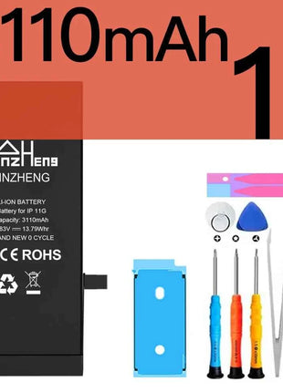 PINZHENG Real High Capacity Battery For iPhone X XR XS Max 12 13 Mini Pro Max 11 Pro Max Replacement Bateria Warranty One Year