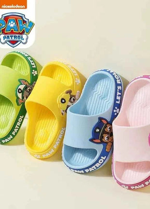 Paw Patrol Chase Zoccoli per bambini Scarpe per bambini per interni ed esterni, Decorazione traspirante con suola antiscivolo ad asciugatura rapida, comode pantofole