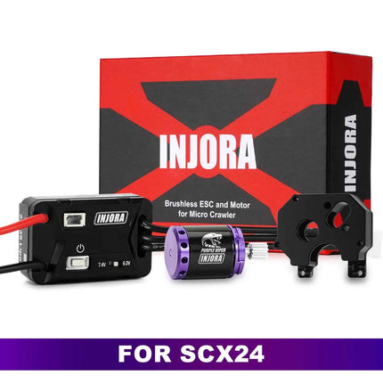 INJORA MBL32 G2 Waterproof Brushless ESC & 1721 Purple Viper Outrunner Motor for 1/24 Axial SCX24