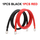 Cavo per Inverter Batteria 8AWG 6AWG 4AWG, Cavo in Rame Puro Intrecciato per Energia Solare, UPS, Connessione Auto con Terminali a Capocorda M8