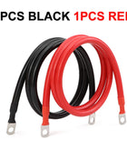 Cavo per Inverter Batteria 8AWG 6AWG 4AWG, Cavo in Rame Puro Intrecciato per Energia Solare, UPS, Connessione Auto con Terminali a Capocorda M8
