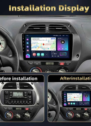 Podofo 8Core 2Din Car Stereo For Toyota RAV4 2001-2006 Multimedia Player WIFI 4G AI Voice BT Carplay Android Car Radio RDS