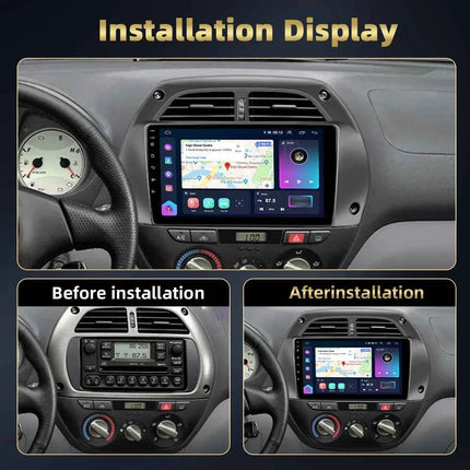 Podofo 8Core 2Din Car Stereo For Toyota RAV4 2001-2006 Multimedia Player WIFI 4G AI Voice BT Carplay Android Car Radio RDS
