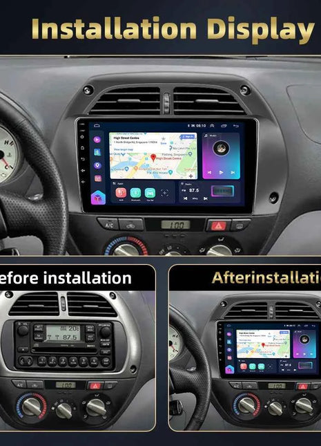 Podofo 8Core 2Din Car Stereo For Toyota RAV4 2001-2006 Multimedia Player WIFI 4G AI Voice BT Carplay Android Car Radio RDS