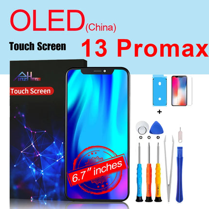 PINZHENG Schermo di alta qualità INCELL LCD OLED per iPhone 14 Pro 15 Plus 13 Pro Max Display per sostituzione iPhone con strumenti