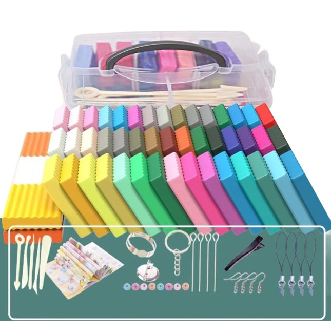 24 colori polimero stampaggio argilla Set forno cottura con strumenti scultura accessori artigianato fai da te giocattoli educativi per bambini regalo all'ingrosso