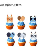 Nuovo cartone animato simpatico cane decorazione festa di compleanno kit cani blu tema buon compleanno piatti tovaglioli tazze stoviglie forniture per bambini
