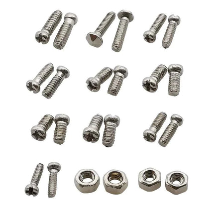 600 pz/scatola M1 M1.2 M1.4 M1.6 Kit di assortimento di dadi per viti piccole universali per occhiali da sole occhiali da vista strumenti di riparazione dell'orologio