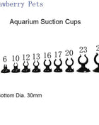 5pcs Black  Aquarium Suction Cup Air Tube Holder Sucker for Fish Tank Pump Oxygen Air Tube Fixing Clip  Aquarium Accessories