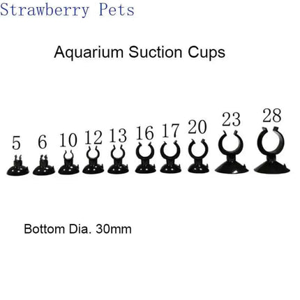 5pcs Black  Aquarium Suction Cup Air Tube Holder Sucker for Fish Tank Pump Oxygen Air Tube Fixing Clip  Aquarium Accessories