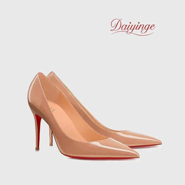 Tacchi da Donna 2026 Nuovi di Lusso Firmati di Alta Qualità con Suola Rossa, Tacchi Alti a Punta, Stiletto, Scarpe Eleganti Sexy da 12 cm