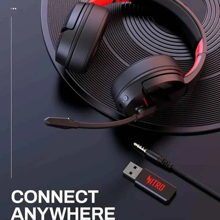 Acer K2 Wireless Headsets Gamer 100H Battery Dynamic 50mm Drivers Clear Voice Mic Bluetooth Gaming Headphone for PC PS4 Earphone