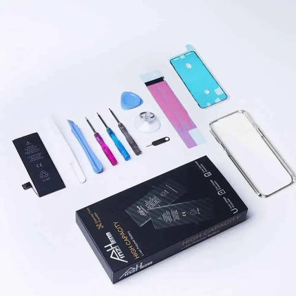 PINZHENG Real High Capacity Battery For iPhone 8 Plus SE 5S 6 6S 7 X Xr Xs Max Phone Replacement Batteries Warranty One Year