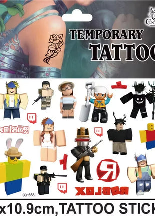 Set di Favori per Feste di Compleanno a Tema Roblox - Braccialetti Slap, Timbri e Adesivi per Bambini, Riempitivi per Sacchetti Regalo e Decorazioni per Feste