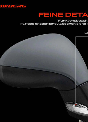 Frankberg 1x Specchietto Retrovisore Esterno Destro per Peugeot 207 207 CC 207 SW WA WC WD WK 1.4L 1.6L 2006-2015 8149ZF