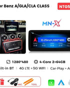 8 Core Android 14 Auto Radio Wireless CarPlay For Mercedes-Benz A-Class W176 GLA X156 CLA C117 DSP GPS 4G WIFI Multimedia Player