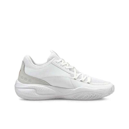 PUMA Court Rider 1.0 Premium Scarpe da Basket alla Moda, Durevoli, Ammortizzate e di Supporto, Modello Basso per Uomo, Rosso e Bianco 195660-01