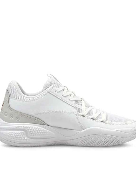 PUMA Court Rider 1.0 Premium Scarpe da Basket alla Moda, Durevoli, Ammortizzate e di Supporto, Modello Basso per Uomo, Rosso e Bianco 195660-01