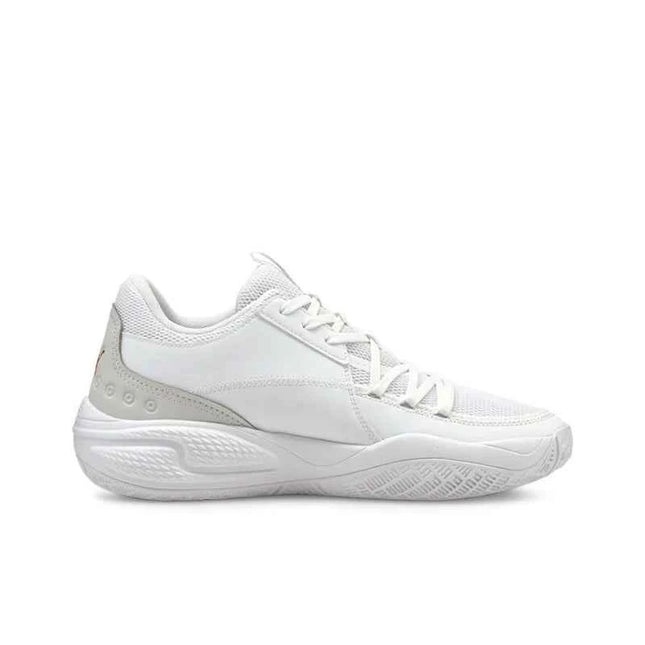 PUMA Court Rider 1.0 Premium Scarpe da Basket alla Moda, Durevoli, Ammortizzate e di Supporto, Modello Basso per Uomo, Rosso e Bianco 195660-01
