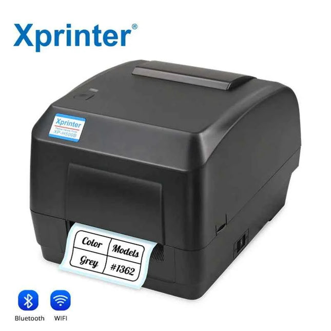 Xprinter XP-H500B/H500E high performance thermal label printer 4x6 dual motor gear drive design thermal barcode ribbon printer