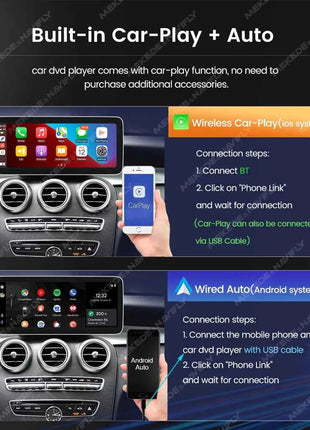8 Core Android 14 Auto Radio Wireless CarPlay For Mercedes-Benz A-Class W176 GLA X156 CLA C117 DSP GPS 4G WIFI Multimedia Player
