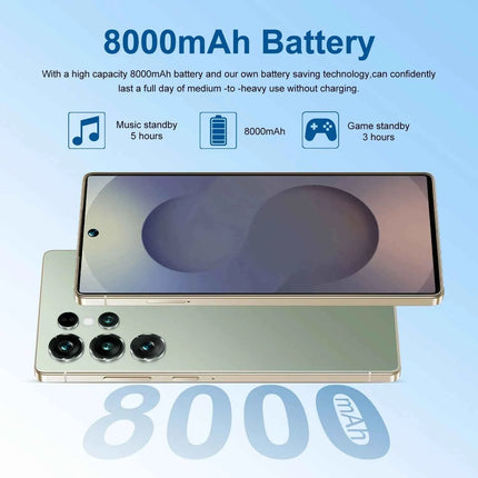 Nuovo Arrivo 2026: Smartphone S28 Ultra Originale di Alta Qualità con Sistema Dual SIM 4G/5G, Versione Globale, Batteria da 8000mAh