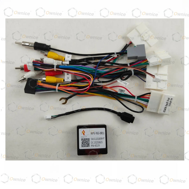 Cornice Radio Android per Auto Ownice 10.1 Pollici Quadlock per Kicks 2016-2018, Pannello Stereo 2DIN con Cablaggio 16PIN e Box Canbus