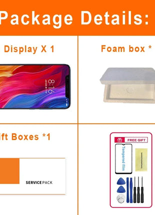 6.21 ''Super AMOLED LCD Per Xiaomi Mi 8 LCD M1803E1A Display Touch Screen Digitizer Assembly Parti di Ricambio Per Mi 8 Schermo