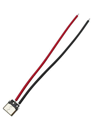 2/5/10 Pezzi Connettore USB Tipo C 10cm a 2 Pin Maschio e Femmina per Saldatura, Presa di Ricarica USB-C per Porte di Ricarica di Telefoni Cellulari