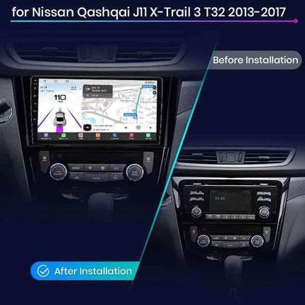 Junsun Qualcomm 8-Core 360° Panoramic Camera Wireless CarPlay Android Auto Car Radio for Nissan Qashqai J11 X-Trail 3 2013-2017