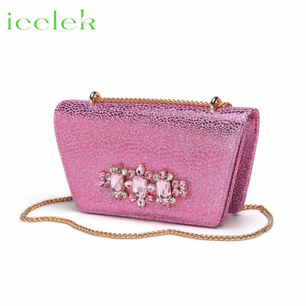 Nuovi arrivi Design speciale colore rosa scarpe e borsa da donna africane Set sandali a punta per la festa di nozze