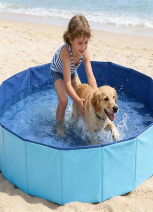 Vasca da Bagno per Animali Domestici 1 Pezzo, Piscina Portatile per Cani e Gatti da Esterno, Piscina Pieghevole per il Bagno e la Toelettatura di Cani e Gatti
