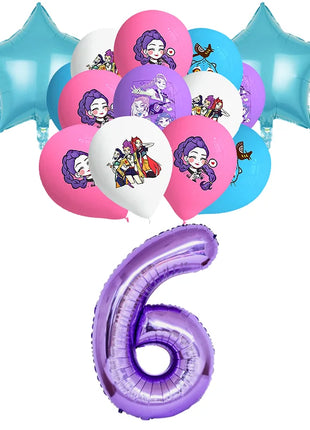 Decorazioni per feste di compleanno a tema stoviglie: tovaglioli di carta, bicchieri, piatti, scatole per caramelle, sacchetti regalo, striscioni e fondali per feste per bambini